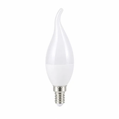 Lampadina a candela con punta piegata E14